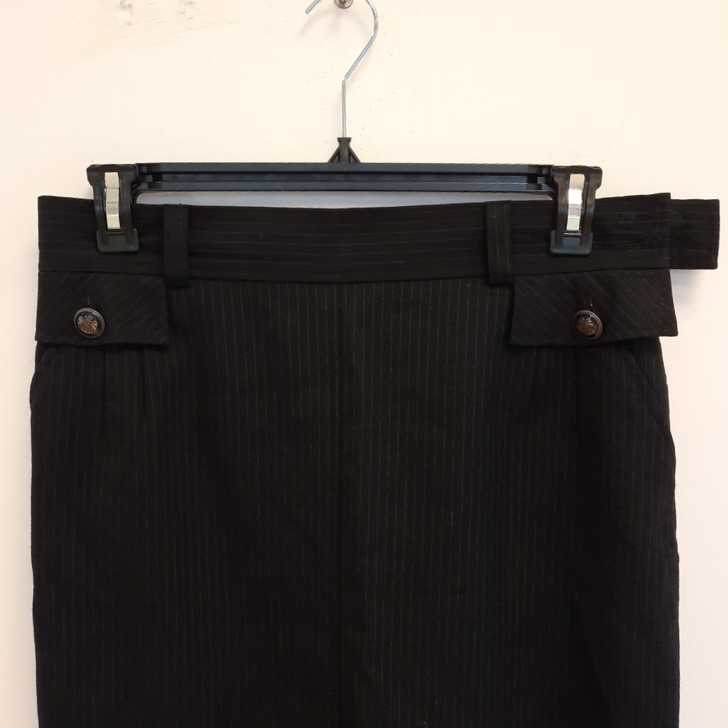  Jupe laine noire rayures tennis DEVERNOIS T 42 Très bon état - Vue 3 - 